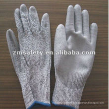 Puncture Proof Gery PU Coated Cut Resistant Glove ZMR408